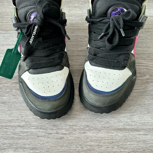 OFF-WHITE Unisex Black Pink Oversized Sponge Sole Sneakers